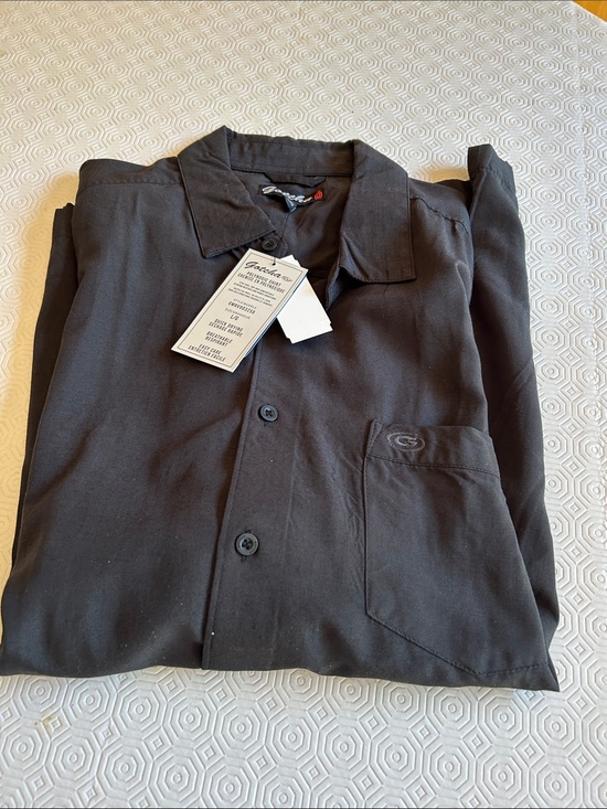 Gotcha Other - Men's Short Sleeve Casual Button-Down Shirt with Chest Pocket Black Size Large